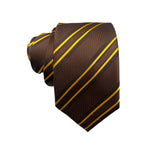 Tie Rack Brown Men's Tie with Radiant Stripes