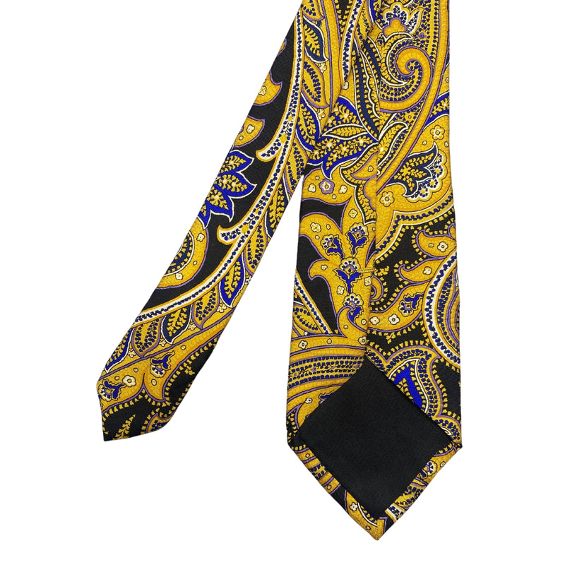 Splendid Pure Silk Yellow Paisley Pattern Men's Tie
