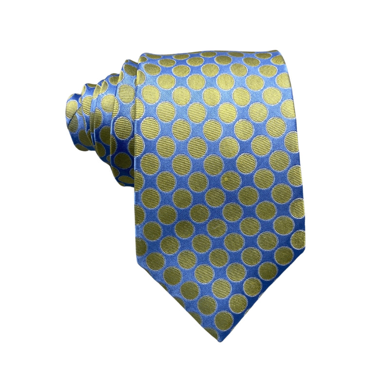 Opulent Pure Silk Polka Dots Men's Tie by Double Two