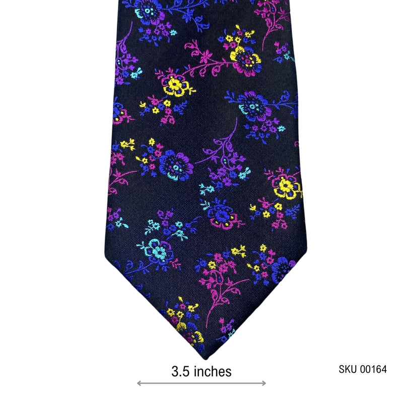 Luxury Marks & Spencer Pure Silk Floral Pattern Men's Tie