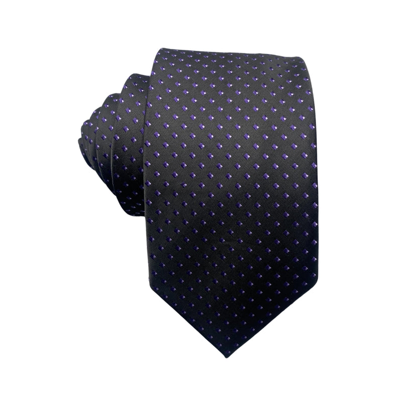 F&F Sleek Dark Dotted Men's Tie