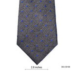 Ted Baker Pure Silk Gray Men's Tie with Blue Dots