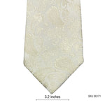 Light Self Textured Paisley Pattern Men's Tie