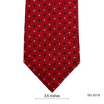Marks & Spencer Dark Red Trendy Geometric Pattern Men's Tie