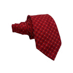 Marks & Spencer Dark Red Trendy Geometric Pattern Men's Tie