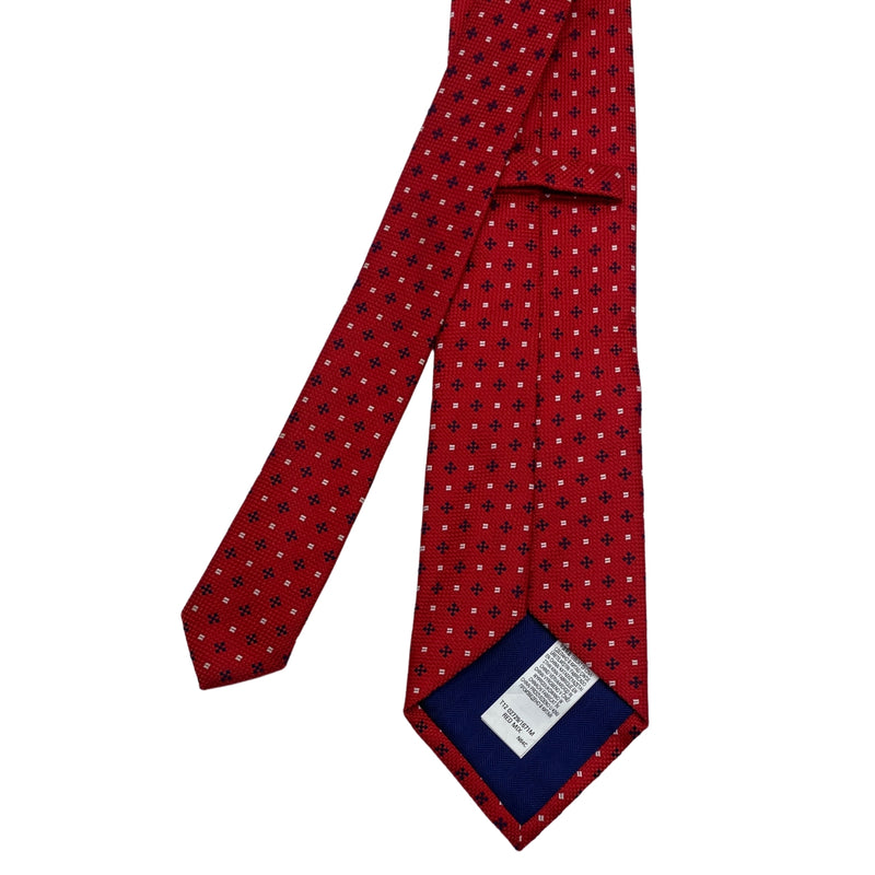 Marks & Spencer Dark Red Trendy Geometric Pattern Men's Tie