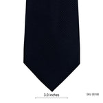 F&F Jet Black Luxurious Self Textured Men's Tie