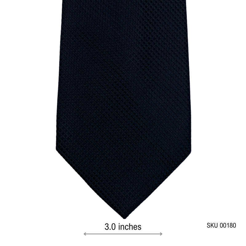 F&F Jet Black Luxurious Self Textured Men's Tie