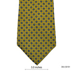 Next Tailoring Edgy Yellow Geometric Pattern Men's Tie