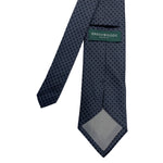 Greenwoods Dark Dotted Geometric Pattern Men's Tie