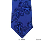 Next Pure Silk Blue Urban Paisley Pattern Men's Tie