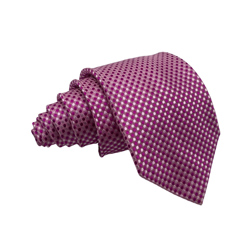 Marks & Spencer Pink Pure Silk Self Textured Men's Tie