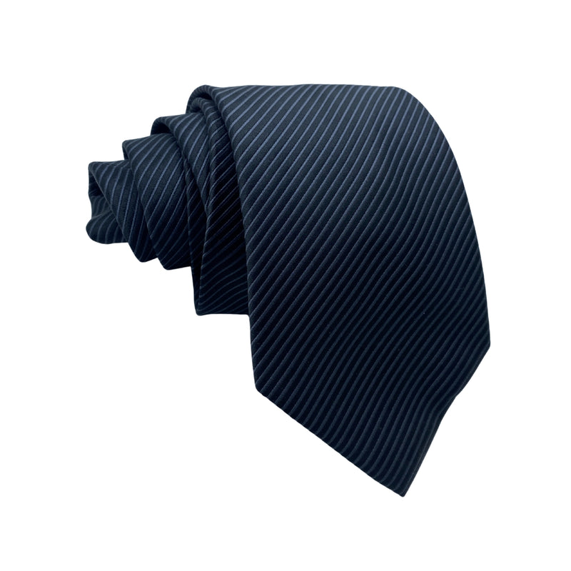 Dark Stripes Self Textured Men's Tie