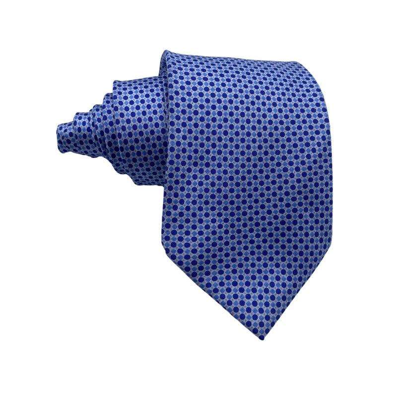 BHS Blue Pure Silk Dotted Men's Tie