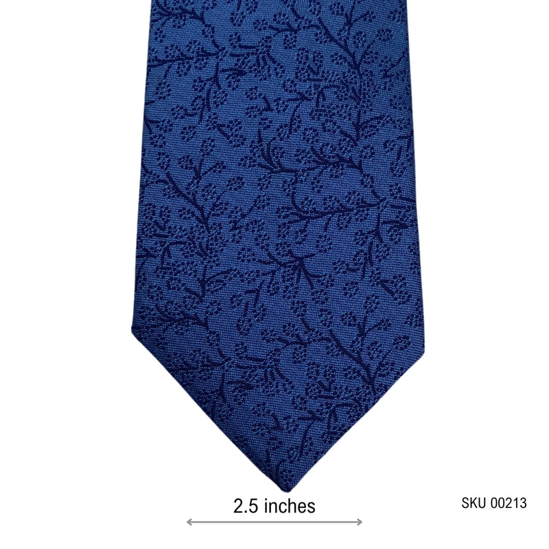 Tailor & Cutter Blue Floral Pattern Men's Tie