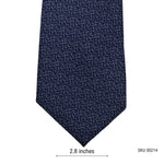Cedar Wood State Self Textured Geometric Pattern Men's Tie