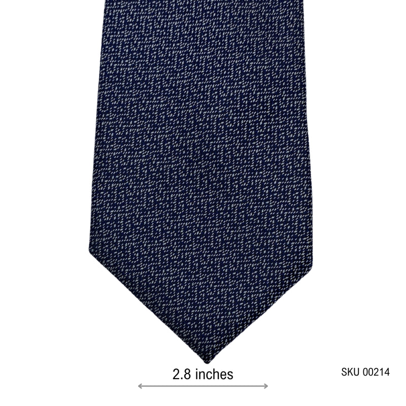 Subtle Pattern Tie Cedar Wood State Geometric Black Gray Men's Tie - Premium Imported Tie ...