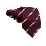 F&F Royal Maroon Stripes Pattern Men's Tie