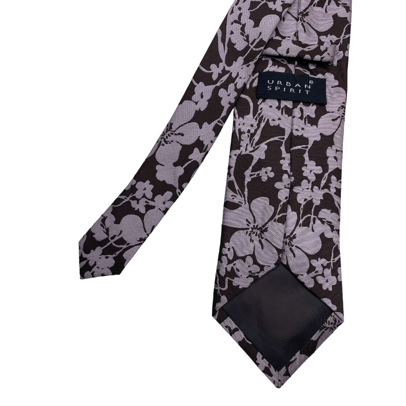 Urban Spirit Light Pink Floral Pattern Men's Tie