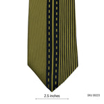 Edgy Fashion Modern Men's Tie with Dotted Straight Stripes