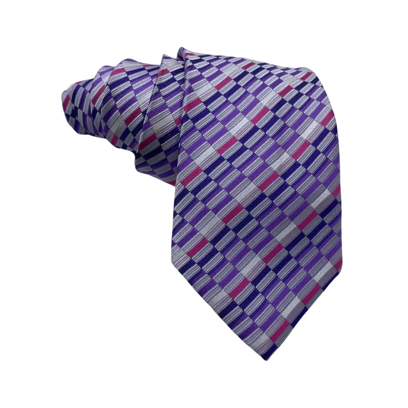 Lloyd Attree & Smith Classic Geometric Pattern Men's Tie