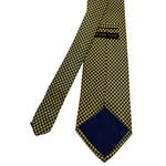 Marks & Spencer Pure Silk Yellow Geometric Pattern Men's Tie