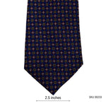 Dark Blue Trendy Geometric Pattern Men's Tie by Burton Menswear