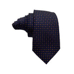 Dark Blue Trendy Geometric Pattern Men's Tie by Burton Menswear