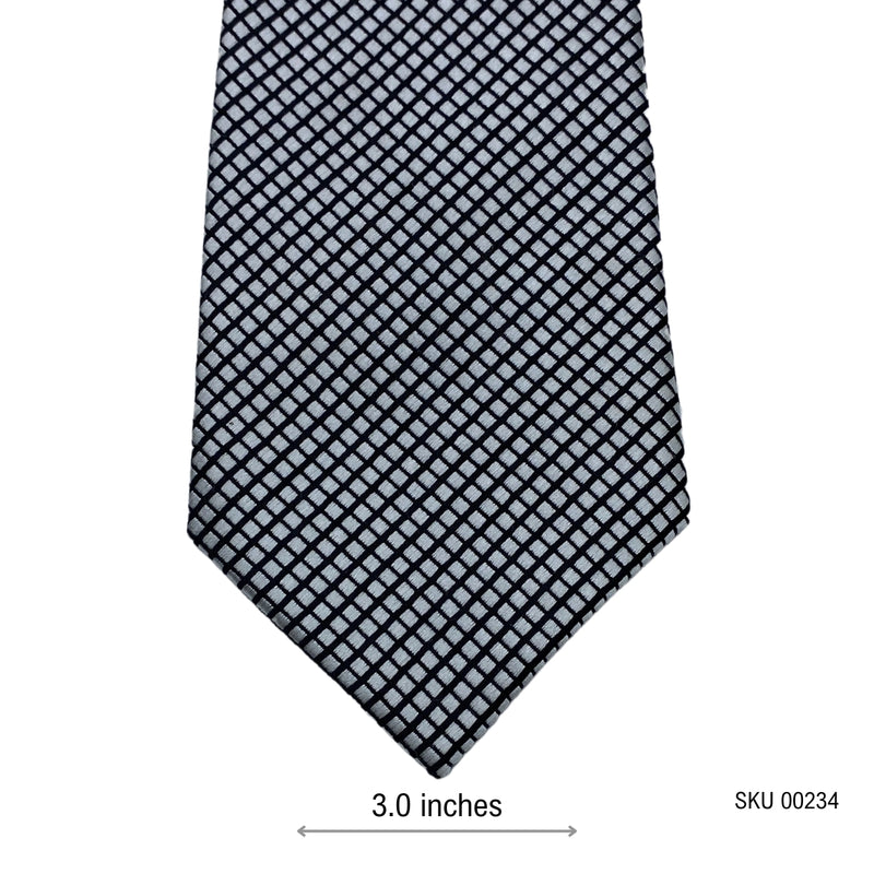 Williams & Brown Self Textured Geometric Pattern Men's Tie