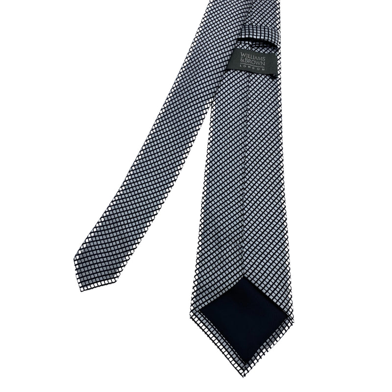 Williams & Brown Self Textured Geometric Pattern Men's Tie