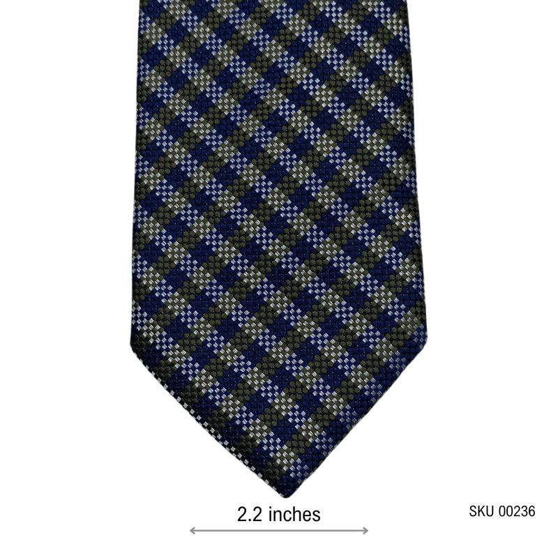 Minimalist Checkered Pattern Men's Tie