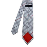 Redherring Gray Plaid Pattern Men's Tie
