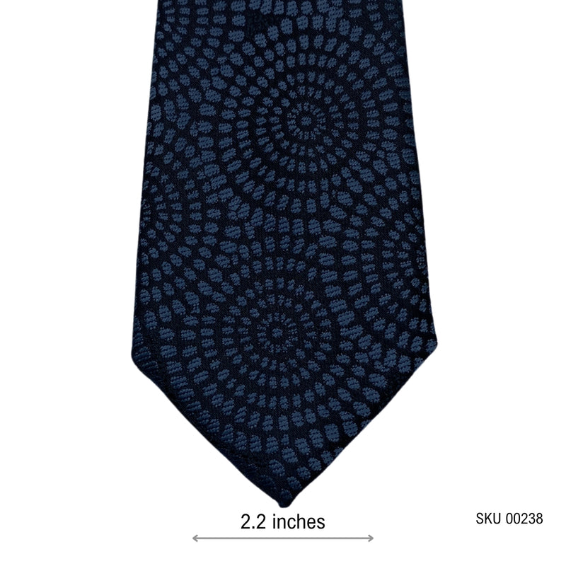 Circular Geometric Pattern Men's Tie by Peacocks