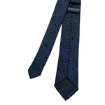 Circular Geometric Pattern Men's Tie by Peacocks