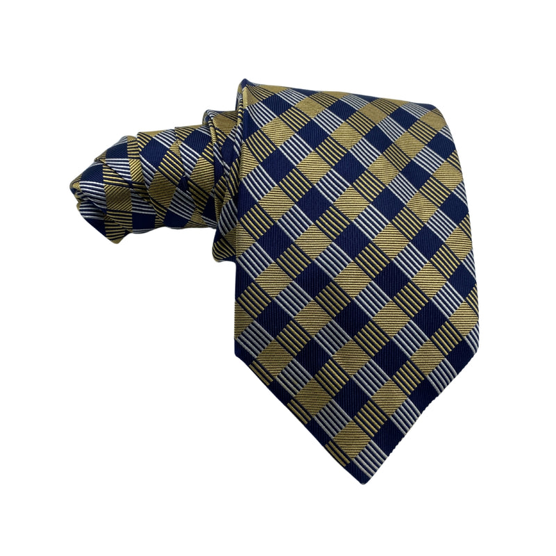 Designer Collection Plaid Pattern Men's Tie
