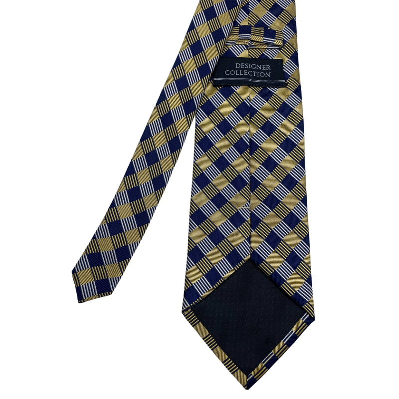Designer Collection Plaid Pattern Men's Tie