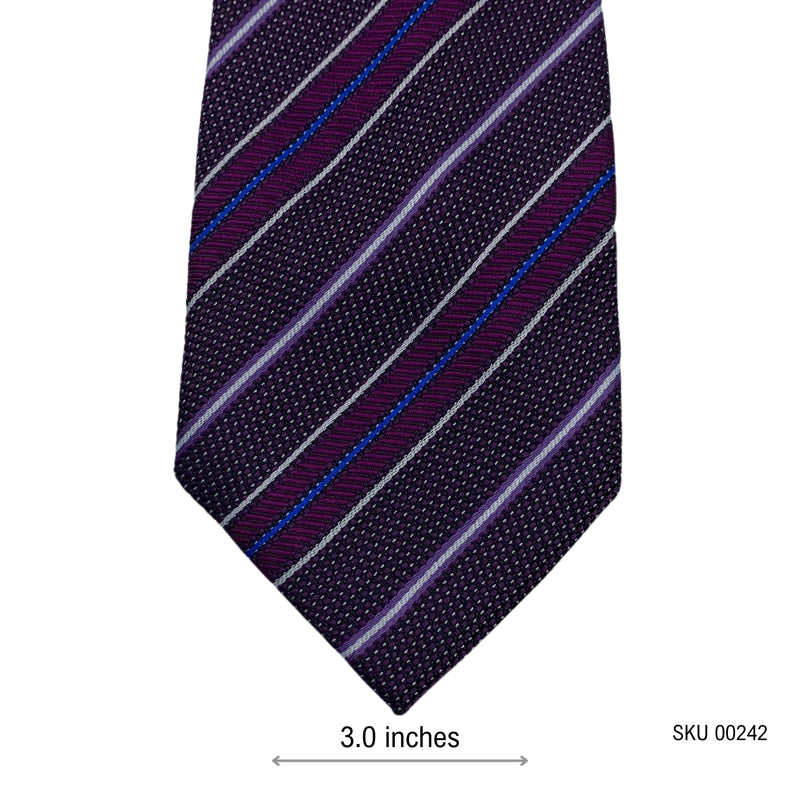 Taylor & Wright Purple Stripes Pattern Men's Tie
