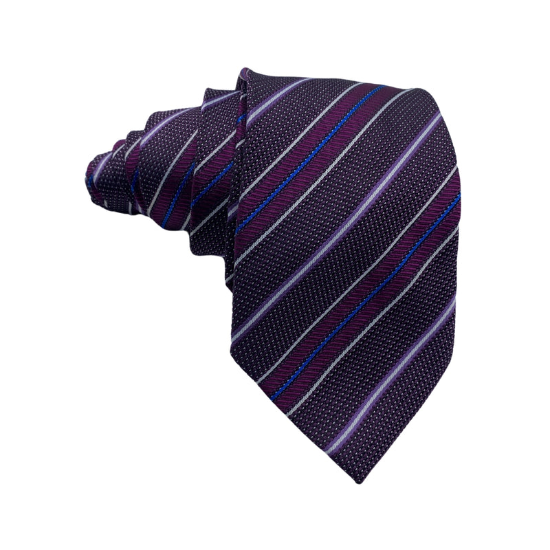 Taylor & Wright Purple Stripes Pattern Men's Tie