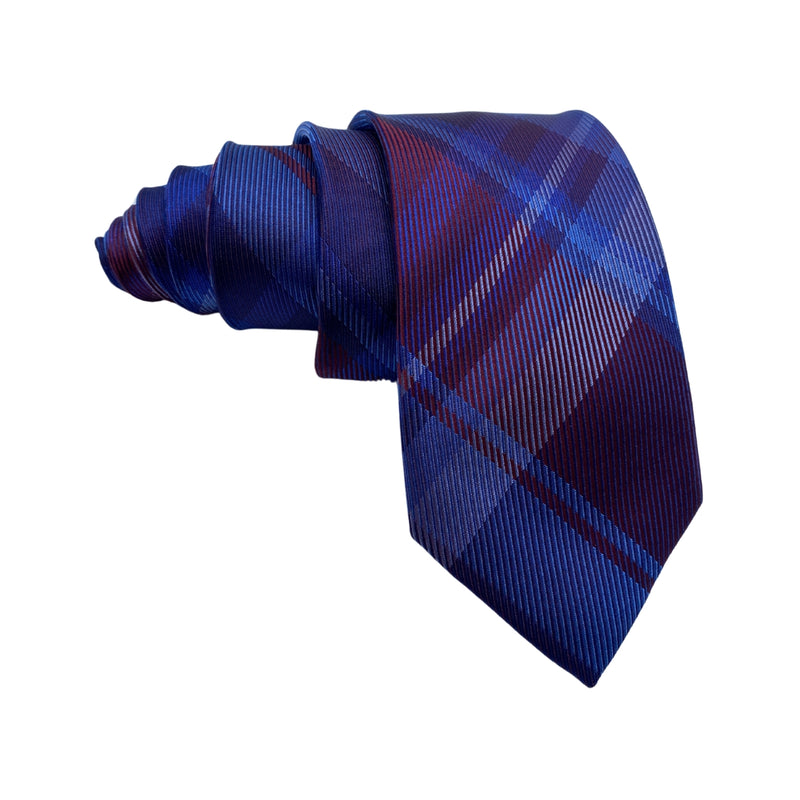 Jeff Banks Pure Silk Plaid Pattern Men's Tie