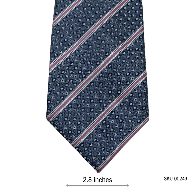 F&F Self Textured Stripes Pattern Men's Tie