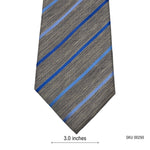 Taylor & Wright Shades of Blue on Gray Stripes Pattern Men's Tie