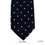 St. Bernard Black White Dotted Pattern Men's Tie