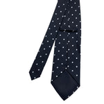 St. Bernard Black White Dotted Pattern Men's Tie