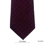 Cedarwood State Maroon Blue Dotted Men's Tie
