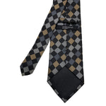 Cedar Wood State Epic Geometric Diamond Pattern Tie