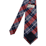 Men's Classic Red Plaid Pattern Tie