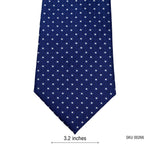 Men's Royal Blue Polka Dot Tie