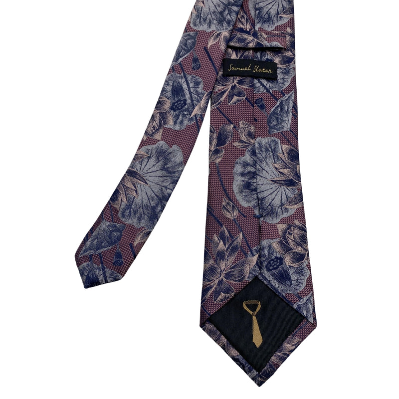 Men's Dark Floral Pattern Tie