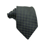 Men's Geometric Grid Pattern Tie