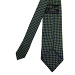 Men's Geometric Grid Pattern Tie